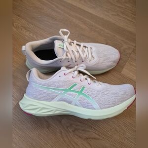 ASICS Women's Versablast 2 Running Shoes - White with Mint And Pink Accents, 11